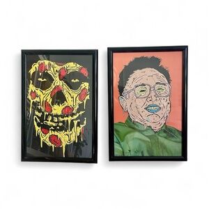 2 Deladeso Grime Framed 13x19 Inches Prints Misfits And Kim Jong-un